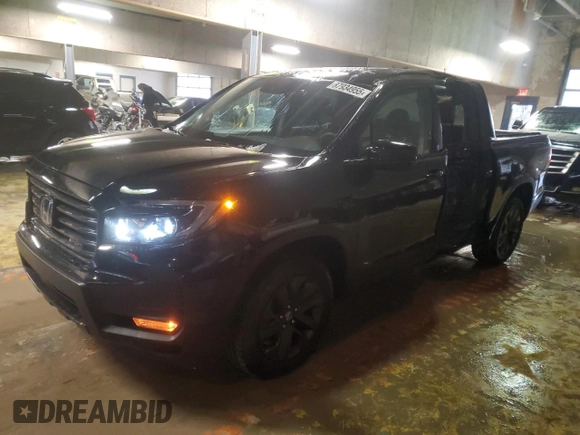 2022 Honda Ridgeline Sport with VIN 5FPYK3F1XNB010405, listed as a Copart auction lot 87934955 with 26,048 mi miles and Salvage title. Bid and sale history available at DreamBid. Image 1.