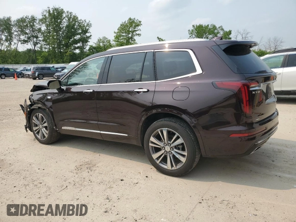 2020 Cadillac XT6 AWD Premium Luxury with VIN 1GYKPDRS4LZ129224, listed as a Copart auction lot 60328745 with 76,290 mi miles and Salvage title. Bid and sale history available at DreamBid. Image 2.