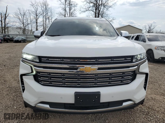 2023 Chevrolet Tahoe Premier with VIN 1GNSKSKD0PR217513, listed as a Copart auction lot 54702845 with 55,424 mi miles and Salvage title. Bid and sale history available at DreamBid. Image 5.