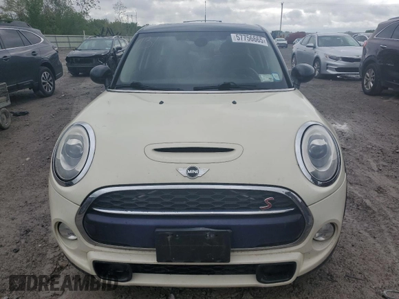 2015 MINI Hardtop 4 Door S with VIN WMWXU3C54F2B62612, listed as a Copart auction lot 57756665 with 107,787 mi miles and Salvage title. Bid and sale history available at DreamBid. Image 5.