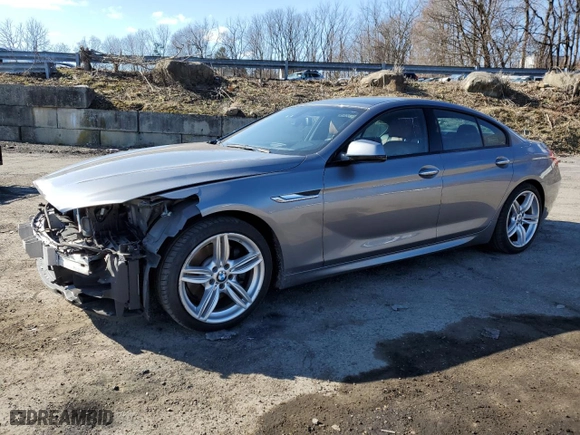 2015 BMW 6 Series 640i xDrive with VIN WBA6B8C54FD453255, listed as a Copart auction lot 49780035 with 85,407 mi miles and Salvage Title. Bid and sale history available at carsss.com. Image 1.