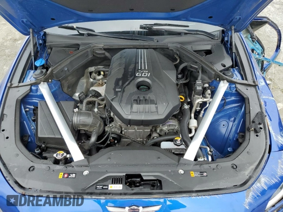 2022 Genesis G70 2.0T with VIN KMTG34TA1NU093128, listed as a Copart auction lot 72120864 with 37,054 mi miles and Salvage Title. Bid and sale history available at DreamBid. Image 13.