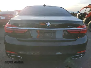 2017 BMW 7 Series 740i with VIN WBA7E2C30HG740620, listed as a Copart auction lot 85750464 with 116,850 mi miles and Salvage Title. Bid and sale history available at carsss.com. Image 6.