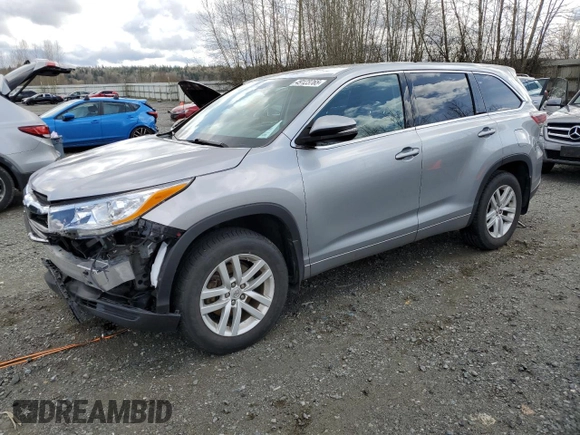 2014 Toyota Highlander LE z VIN 5TDBKRFH5ES019510, wystawiony jako Copart lot #49123765 z przebiegiem 97 367 mil mil oraz Szkoda całkowita • Salvage title. Historia ofert i sprzedaży dostępna na DreamBid. Obrazek 1.