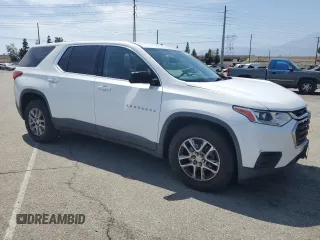 2018 Chevrolet Traverse LS with VIN 1GNERFKW5JJ222682, listed as a Copart auction lot 58275525 with 132,937 mi miles and Salvage title. Bid and sale history available at DreamBid. Image 4.