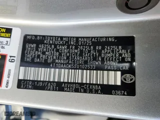 2025 Toyota Camry LE with VIN 4T1DAACK5SU102533, listed as a Copart auction lot 47691235 with 9,078 mi miles and Salvage Title. Bid and sale history available at carsss.com. Image 14.