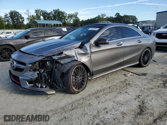 2015 Mercedes-Benz CLA 45 AMG with VIN WDDSJ5CB2FN229541, listed as a Copart auction lot 66488893 with 47,190 mi miles and . Bid and sale history available at DreamBid. Image 1.