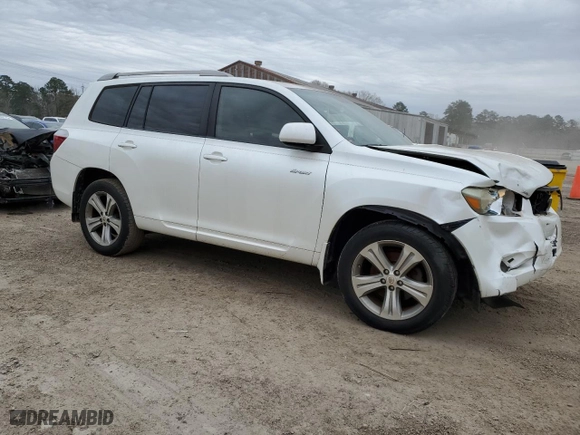 2009 Toyota Highlander Sport with VIN JTEDS43AX92092917, listed as a Copart auction lot 47545725 with 182,969 mi miles and Salvage Title. Bid and sale history available at carsss.com. Image 4.