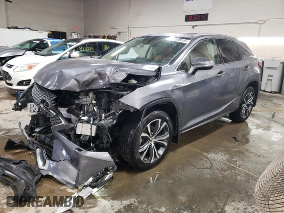 2021 Lexus RX with VIN 2T2HZMDAXMC307489, listed as a Copart auction lot 52098545 with 53,695 mi miles and Salvage Title. Bid and sale history available at carsss.com. Image 1.
