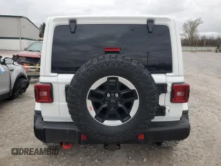 2021 Jeep Wrangler Rubicon with VIN 1C4HJXCG8MW857560, listed as a Copart auction lot 76726934 with 43,366 mi miles and Salvage title. Bid and sale history available at DreamBid. Image 6.