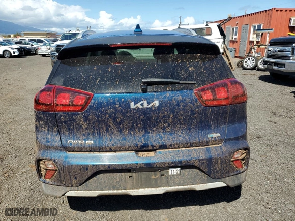 2022 Kia Niro LXS SE with VIN KNDCB3LC6N5500771, listed as a Copart auction lot 43725775 with 30,487 mi miles and Salvage Title. Bid and sale history available at carsss.com. Image 6.
