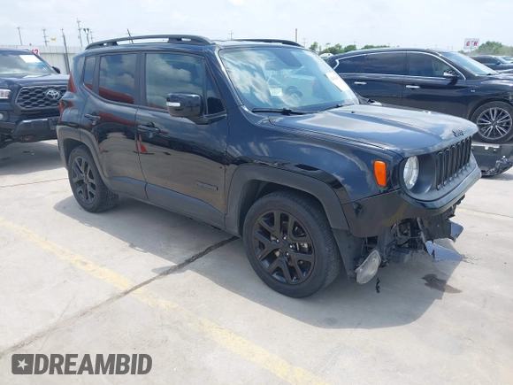 2017 Jeep Renegade Altitude with VIN ZACCJABB6HPG34806, listed as a IAAI auction lot 42414260 with 134,399 mi miles and . Bid and sale history available at DreamBid. Image 1.