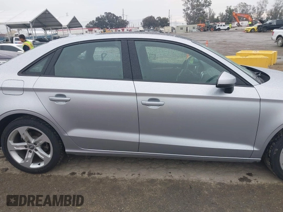 2018 Audi A3 Sedan Premium with VIN WAUAUGFFXJ1040608, listed as a IAAI auction lot 41708256 with 55,359 mi miles. Bid and sale history available at carsss.com. Image 14.
