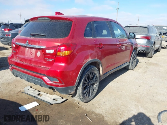 2019 Mitsubishi Outlander Sport ES 2.0 with VIN JA4AP3AU6KU025316, listed as a IAAI auction lot 41141479 with 97,229 mi miles. Bid and sale history available at carsss.com. Image 4.