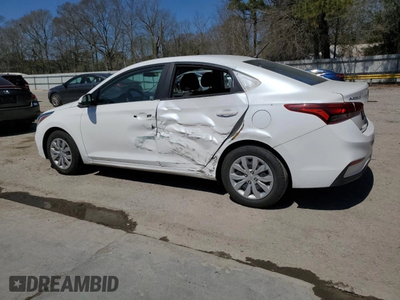2021 Hyundai Accent SE with VIN 3KPC24A63ME147895, listed as a Copart auction lot 48693865 with 79,738 mi miles and Salvage Title. Bid and sale history available at carsss.com. Image 2.