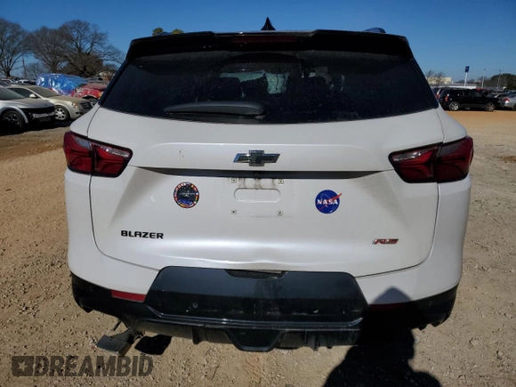 2022 Chevrolet Blazer RS with VIN 3GNKBERS4NS134747, listed as a Copart auction lot 88353445 with Not provided miles and Salvage title. Bid and sale history available at DreamBid. Image 6.