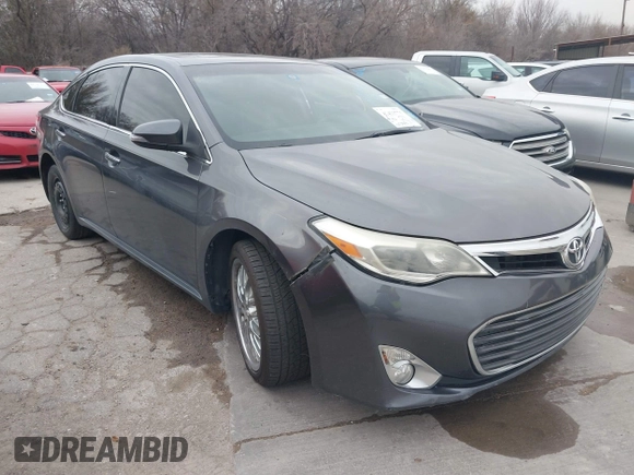 2015 Toyota Avalon Limited with VIN 4T1BK1EB1FU141126, listed as a IAAI auction lot 41433775 with 142,915 mi miles and . Bid and sale history available at DreamBid. Image 1.