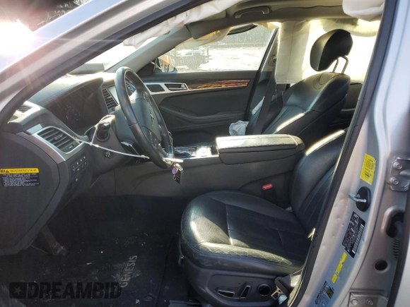 2017 Genesis G80 3.8L with VIN KMHGN4JE2HU211363, listed as a Copart auction lot 47170105 with 142,800 mi miles and Salvage Title. Bid and sale history available at carsss.com. Image 7.