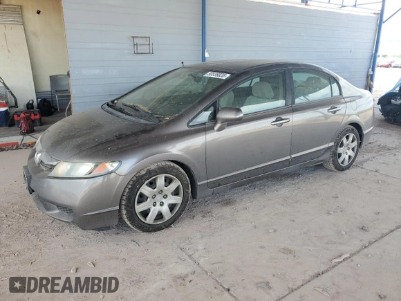 2009 Honda Civic LX z VIN 19XFA16599E050691, wystawiony jako Copart lot #58538835 z przebiegiem 162 377 mil mil oraz Czysty tytuł • Clean title. Historia ofert i sprzedaży dostępna na DreamBid. Obrazek 1.