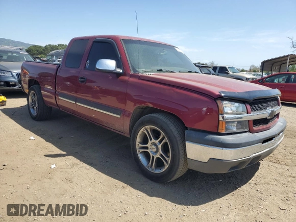 2004 Chevrolet Silverado 1500 Work Truck with VIN 2GCEC19V941290590, listed as a Copart auction lot 53563285 with 198,578 mi miles and Salvage Title. Bid and sale history available at carsss.com. Image 4.