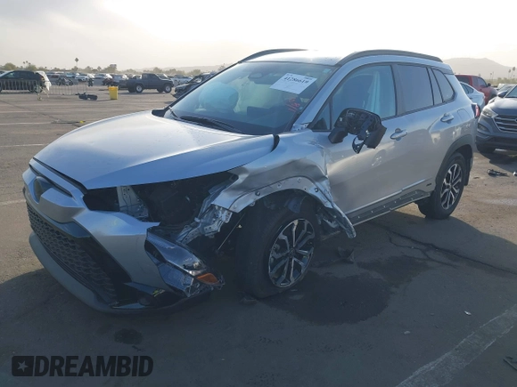 2023 Toyota Corolla Cross Hybrid S with VIN 7MUFBABG8PV011345, listed as a IAAI auction lot 41286619 with 13,518 mi miles and . Bid and sale history available at DreamBid. Image 17.