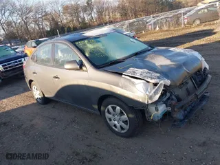 2007 Hyundai Elantra GLS with VIN KMHDU46D27U134210, listed as a IAAI auction lot 41770248 with 999,999 mi miles. Bid and sale history available at carsss.com. Image 1.