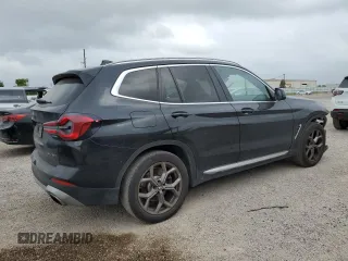 2022 BMW X3 sDrive30i with VIN WBX47DP08NN141941, listed as a Copart auction lot 51334725 with 62,751 mi miles and Clean Title. Bid and sale history available at DreamBid. Image 3.