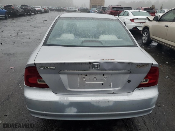 2001 Honda Civic EX with VIN 1HGEM21921L117826, listed as a Copart auction lot 43539745 with 146,427 mi miles and Clean Title. Bid and sale history available at carsss.com. Image 6.