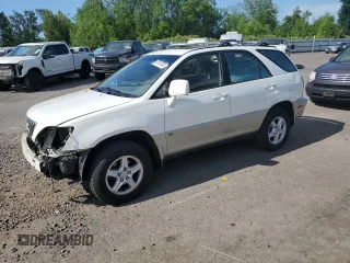 2001 Lexus RX 300 with VIN JTJHF10U610220624, listed as a Copart auction lot 60167045 with 214,228 mi miles and Salvage title. Bid and sale history available at DreamBid. Image 1.