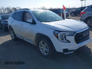 2022 GMC Terrain SLE with VIN 3GKALMEV3NL140632, listed as a IAAI auction lot 41570760 with 23,558 mi miles. Bid and sale history available at carsss.com. Image 1.