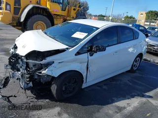 2014 Toyota Prius Four with VIN JTDKN3DU6E0370532, listed as a IAAI auction lot 41786462 with 124,069 mi miles. Bid and sale history available at carsss.com. Image 2.