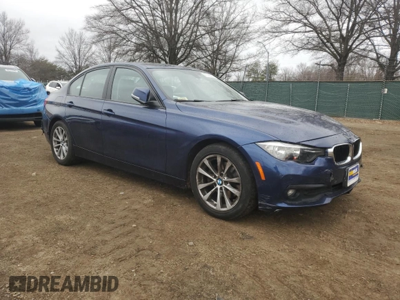 2017 BMW 3 Series 320i with VIN WBA8E1G53HNU13439, listed as a Copart auction lot 47745005 with 35,334 mi miles and Salvage Title. Bid and sale history available at carsss.com. Image 4.