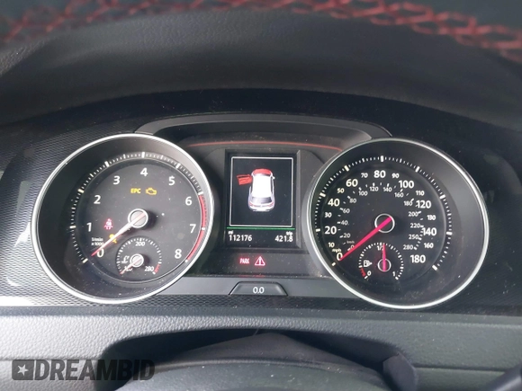 2015 Volkswagen GTI S with VIN 3VWYT7AU9FM092829, listed as a IAAI auction lot 40816559 with 112,176 mi miles and . Bid and sale history available at DreamBid. Image 7.