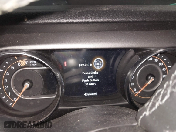 2021 Jeep Wrangler Unlimited Sport S with VIN 1C4HJXDN9MW819753, listed as a IAAI auction lot 41415569 with 43,263 mi miles and . Bid and sale history available at DreamBid. Image 7.