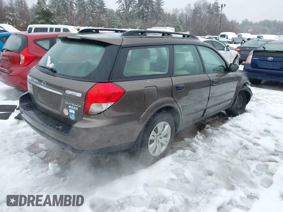 2009 Subaru Outback with VIN 4S4BP60C297340977, listed as a IAAI auction lot 41569553 with 165,626 mi miles. Bid and sale history available at carsss.com. Image 4.