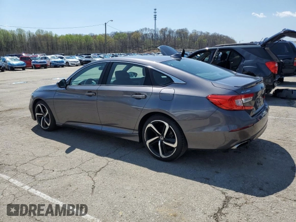2019 Honda Accord Sport with VIN 1HGCV1F3XKA116343, listed as a Copart auction lot 52596185 with 44,187 mi miles and Salvage Title. Bid and sale history available at DreamBid. Image 2.
