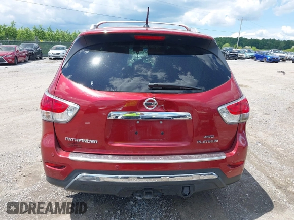 2014 Nissan Pathfinder S z VIN 5N1AR2MM1EC692144, wystawiony jako IAAI lot #42210640 z przebiegiem 128 979 mil mil oraz . Historia ofert i sprzedaży dostępna na DreamBid. Obrazek 16.