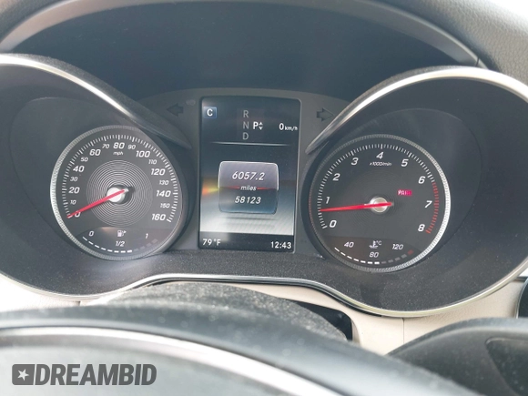 2017 Mercedes-Benz C 300 with VIN 55SWF4KB7HU231035, listed as a IAAI auction lot 42057097 with 58,123 mi miles and . Bid and sale history available at DreamBid. Image 7.