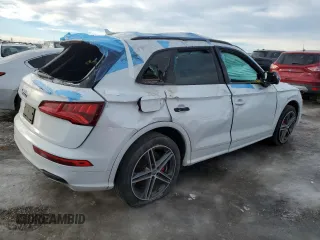 2020 Audi SQ5 Prestige with VIN WA1C4AFY3L2062533, listed as a Copart auction lot 88537655 with 45,586 mi miles and Salvage Title. Bid and sale history available at DreamBid. Image 3.