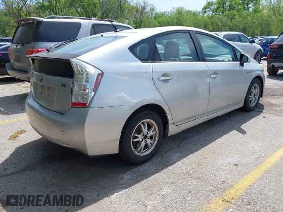 2011 Toyota Prius I with VIN JTDKN3DU7B5304554, listed as a IAAI auction lot 42099196 with 198,068 mi miles. Bid and sale history available at carsss.com. Image 4.