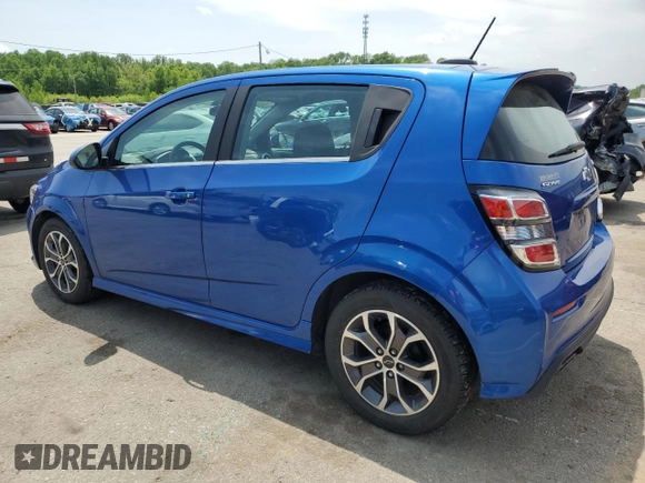 2020 Chevrolet Sonic LT with VIN 1G1JD6SB6L4109157, listed as a Copart auction lot 54716795 with 90,876 mi miles and Salvage title. Bid and sale history available at DreamBid. Image 2.
