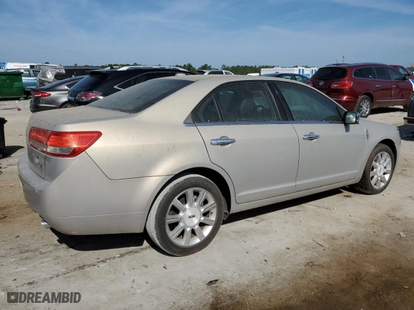 2010 Lincoln MKZ with VIN 3LNHL2GC1AR754625, listed as a Copart auction lot 52098585 with 136,802 mi miles and Clean Title. Bid and sale history available at carsss.com. Image 3.