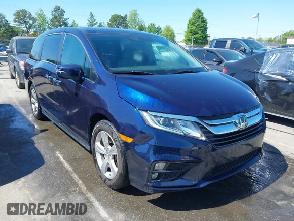 2019 Honda Odyssey EX-L with VIN 5FNRL6H78KB096922, listed as a IAAI auction lot 42008685 with 116,723 mi miles and . Bid and sale history available at DreamBid. Image 1.