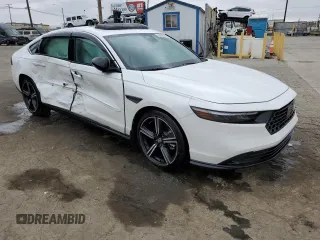 2023 Honda Accord Sport with VIN 1HGCY2F52PA058802, listed as a Copart auction lot 55868395 with 18,218 mi miles and Salvage title. Bid and sale history available at DreamBid. Image 4.