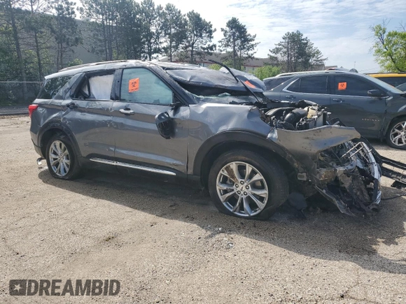 2024 Ford Explorer Limited z VIN 1FMSK7FH2RGA59947, wystawiony jako Copart lot #57084345 z przebiegiem 31 431 mil mil oraz Szkoda całkowita • Salvage title. Historia ofert i sprzedaży dostępna na DreamBid. Obrazek 4.