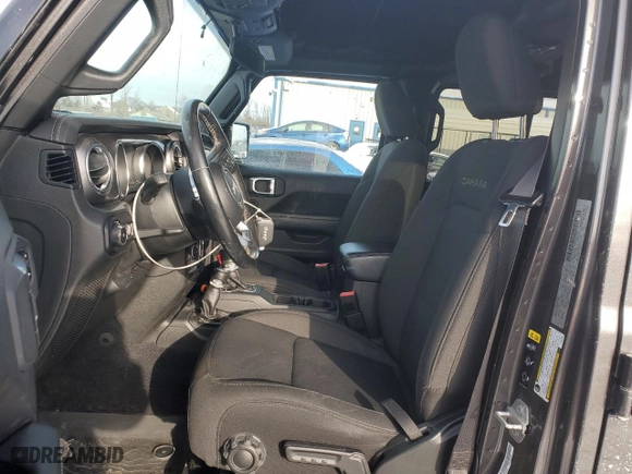 2020 Jeep Wrangler Unlimited Sahara with VIN 1C4HJXEN4LW224564, listed as a Copart auction lot 88884175 with 54,583 mi miles and Salvage Title. Bid and sale history available at carsss.com. Image 7.