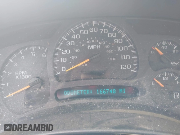 2003 GMC Yukon SLT with VIN 1GKEC13T73R126739, listed as a IAAI auction lot 41361906 with 166,748 mi miles. Bid and sale history available at carsss.com. Image 7.