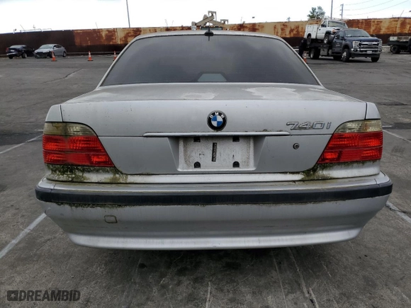 2001 BMW 7 Series 740iA with VIN WBAGG83451DN84085, listed as a Copart auction lot 43478885 with 0 mi miles and Clean Title. Bid and sale history available at carsss.com. Image 6.