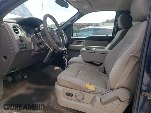 2010 Ford F-150 XL with VIN 1FTFW1EV8AFD94459, listed as a Copart auction lot 60367055 with 177,775 mi miles and Salvage title. Bid and sale history available at DreamBid. Image 7.