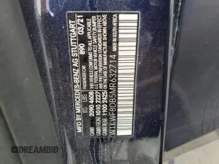 2021 Mercedes-Benz C 300 with VIN W1KWF8DB5MR632714, listed as a Copart auction lot 47728725 with 36,146 mi miles and Salvage Title. Bid and sale history available at carsss.com. Image 12.